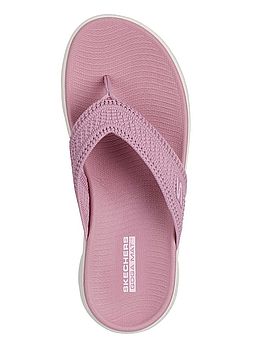 Skechers Go Walk Flex Holly Flip Flops Blush