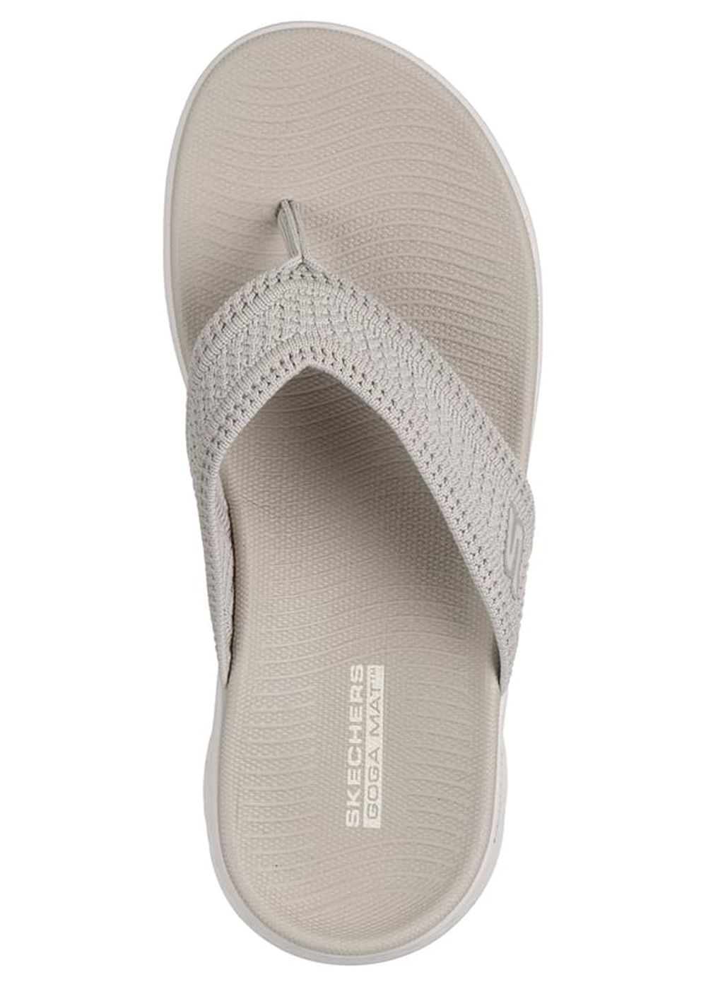 Skechers Go Walk Flex Holly Flip Flops Taupe
