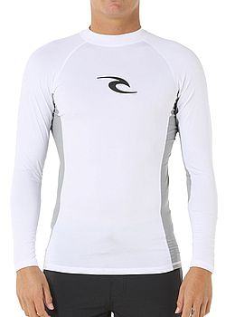 Ripcurl Waves Long Sleeve Rash Vest White
