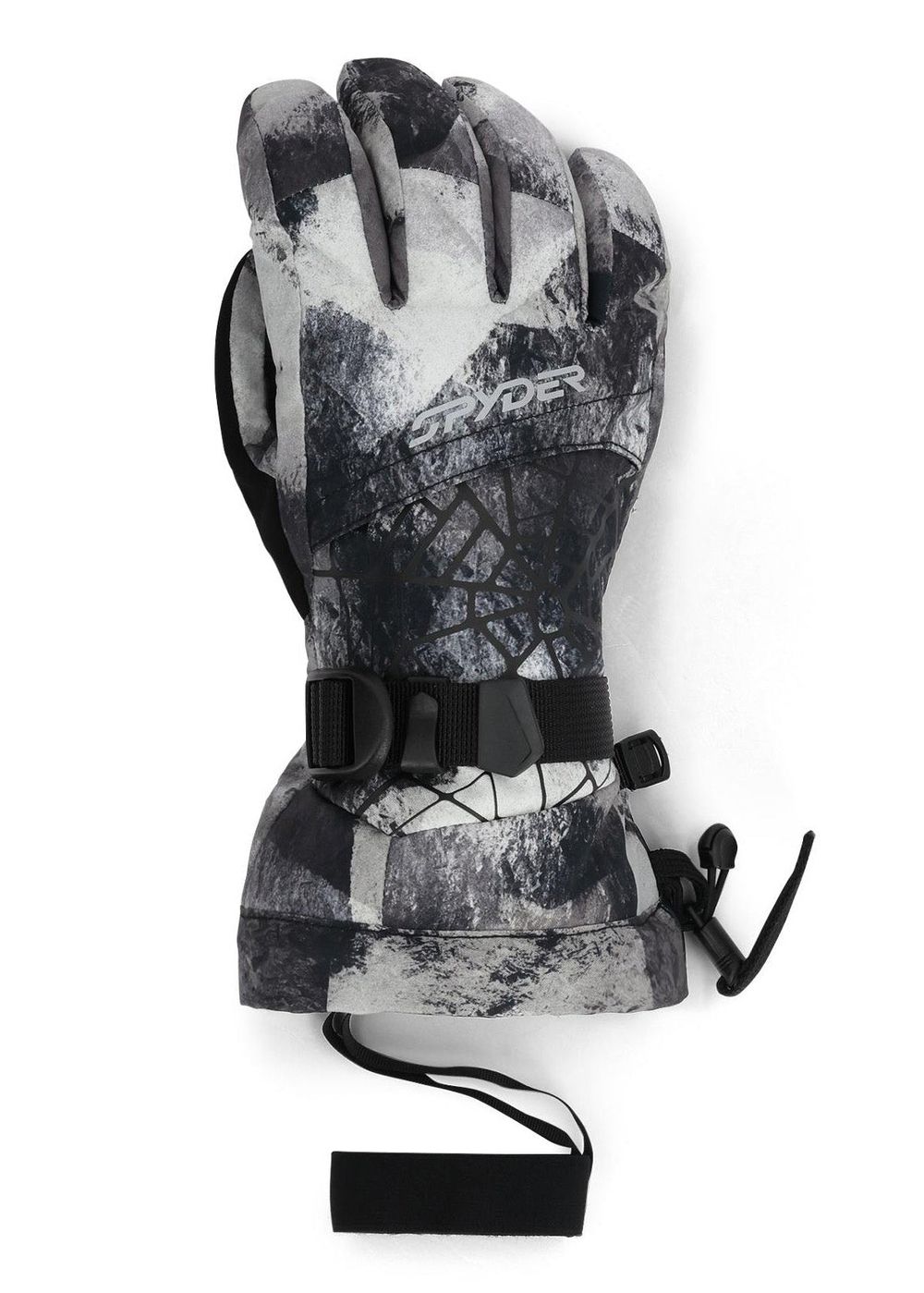 Spyder Boys Overweb Snow Gloves Black Block Camo