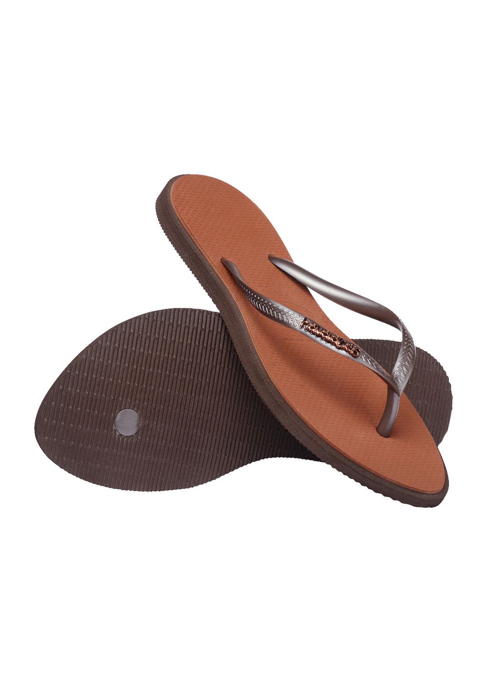 Havaianas Slim Point Flip Flops Dark Brown