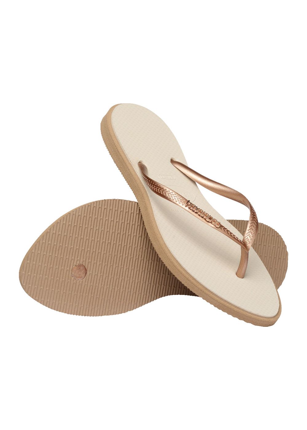 Havaianas Slim Point Flip Flops Rose Gold