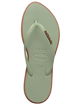 Havaianas Slim Point Flip Flops Rust Smoke Green