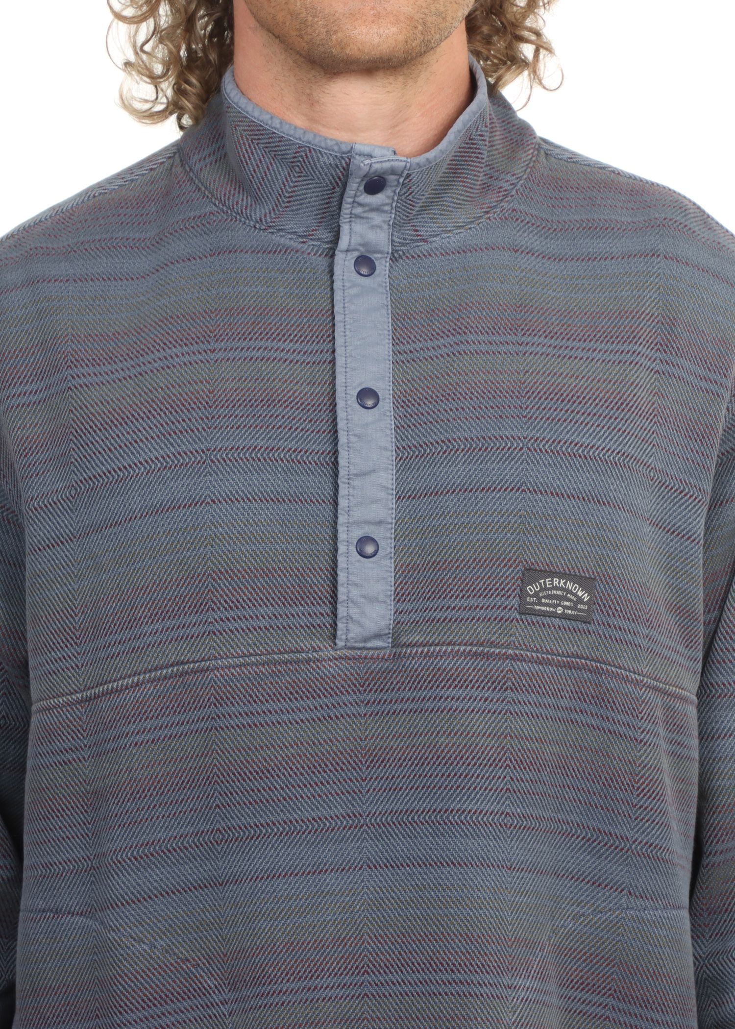 Outerknown Blanket Snap Popover Fleece French