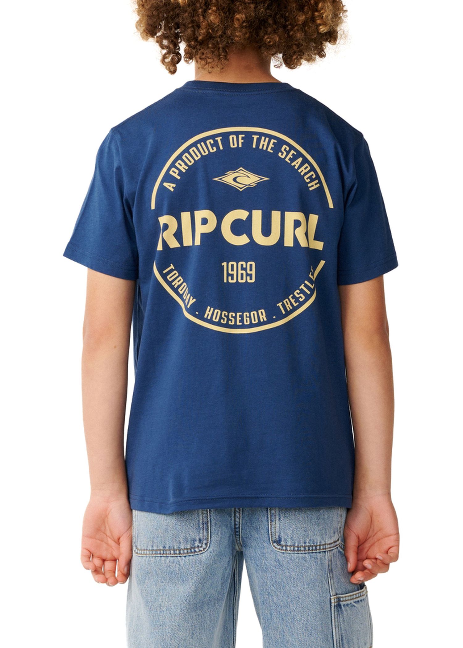 Ripcurl Boys Staple Tee Light Navy