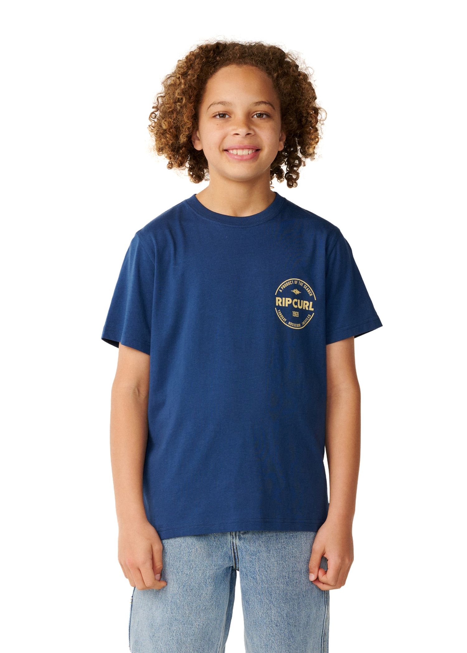 Ripcurl Boys Staple Tee Light Navy