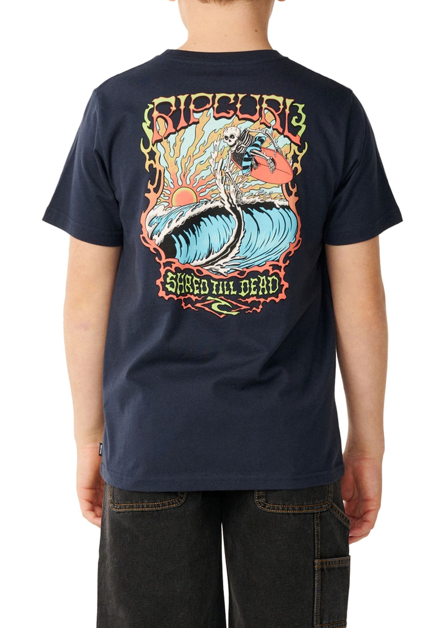 Ripcurl Boys Air Shred Tee Dark Navy
