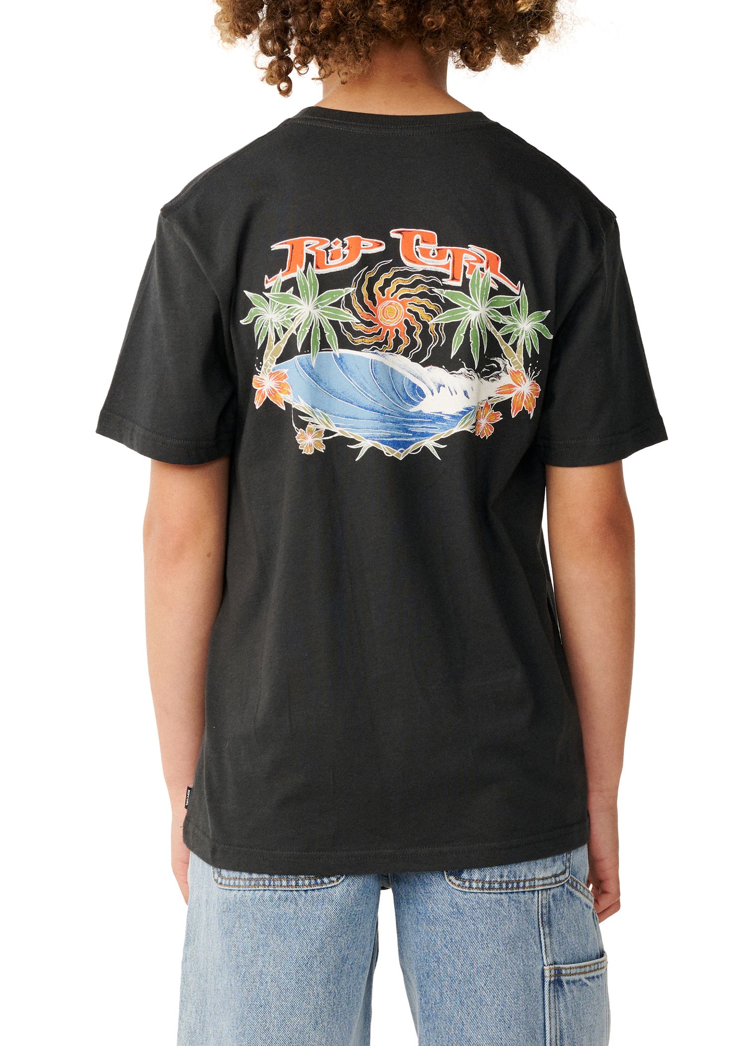 Ripcurl Boys Hazed & Tubed Tee Washed Black