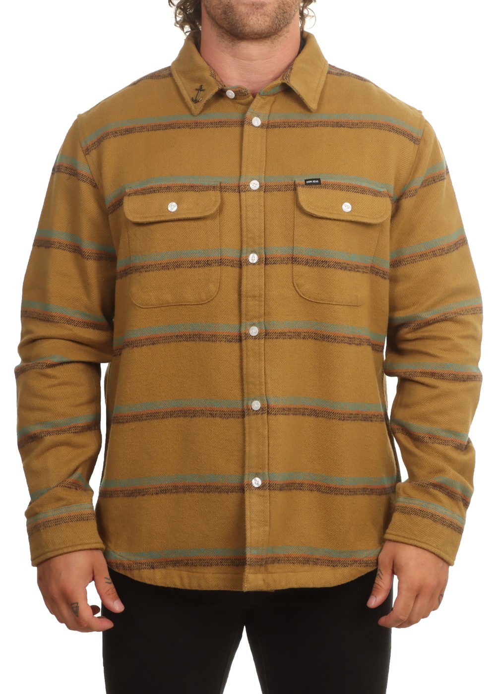 Dark Seas Santa Clara Woven Shirt Brown