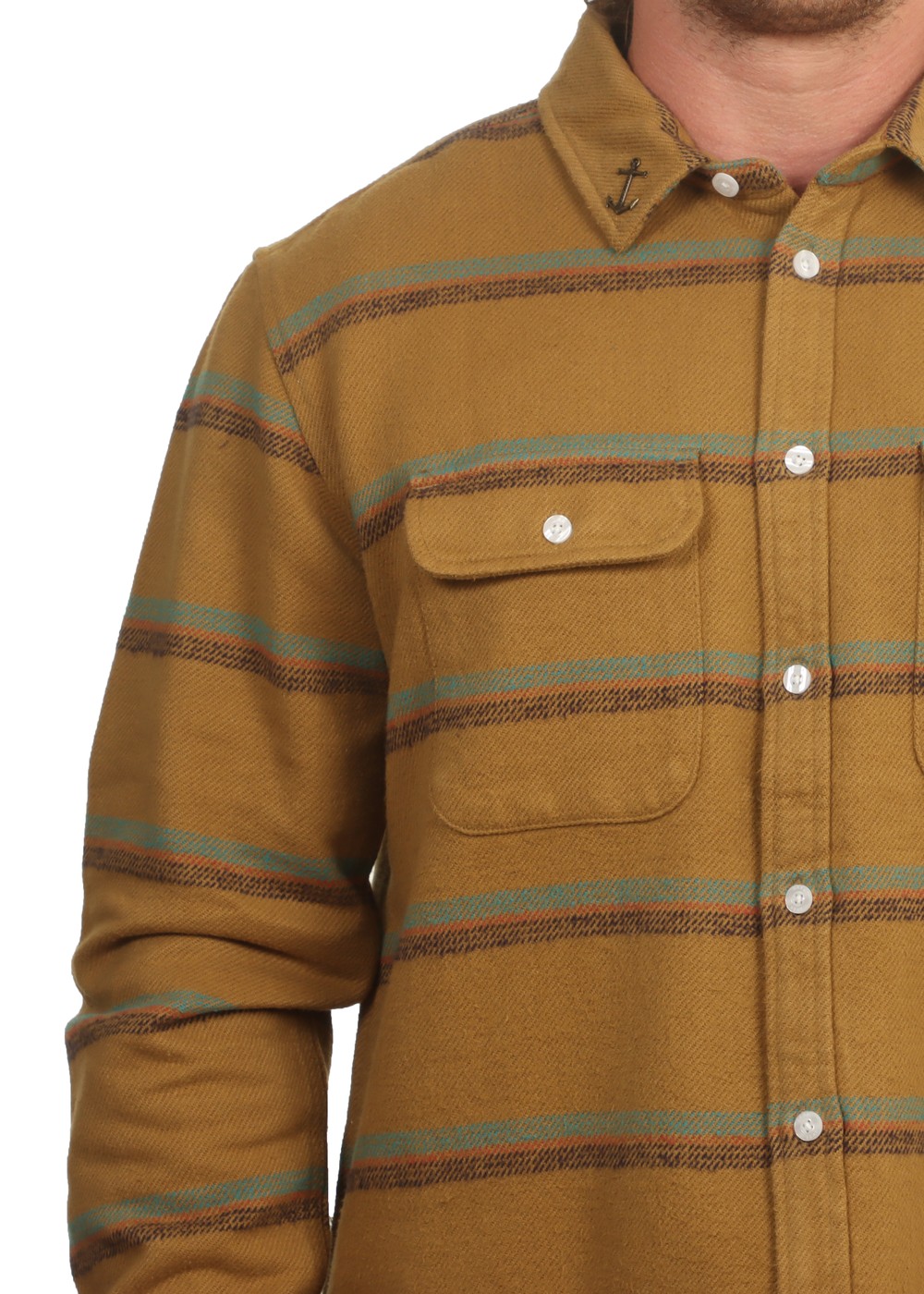 Dark Seas Santa Clara Woven Shirt Brown