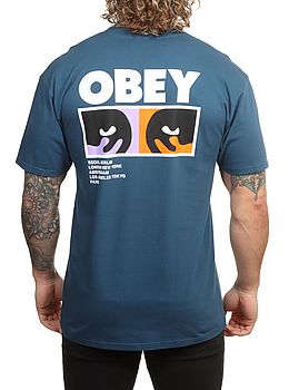 Obey Always Watching Tee Harbour Blue