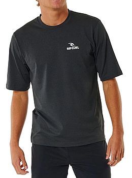 Ripcurl Stack UPF50+ Short Sleeve Surf Rash Tee Black