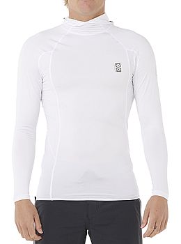 Ripcurl Search Hooded Long Sleeve Rash Vest White