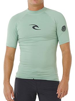 Ripcurl Waves UPF 50+ Short Sleeve Rash Vest Aloe