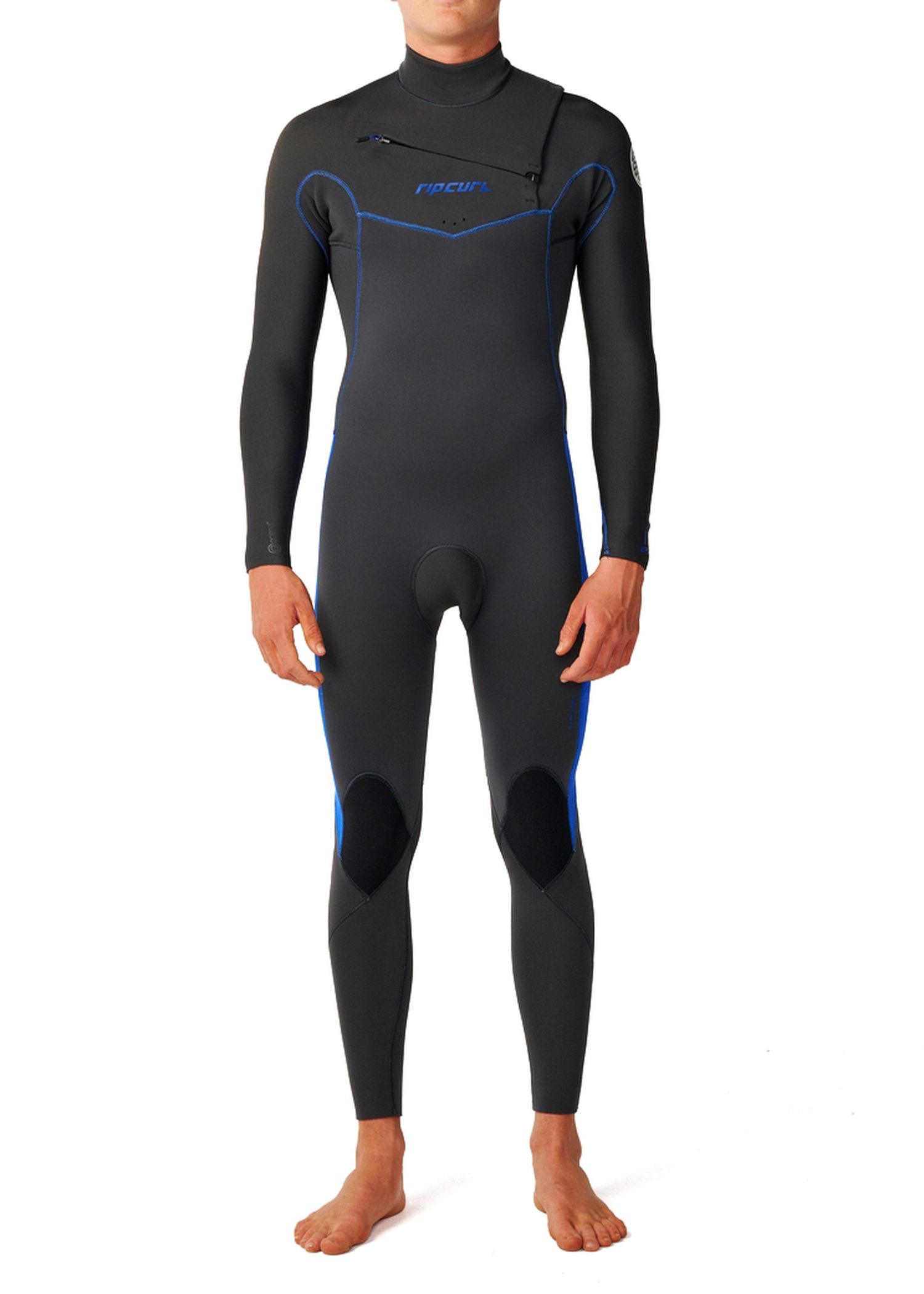 Ripcurl Dawn Patrol 5/4 Chest Zip Wetsuit Grey