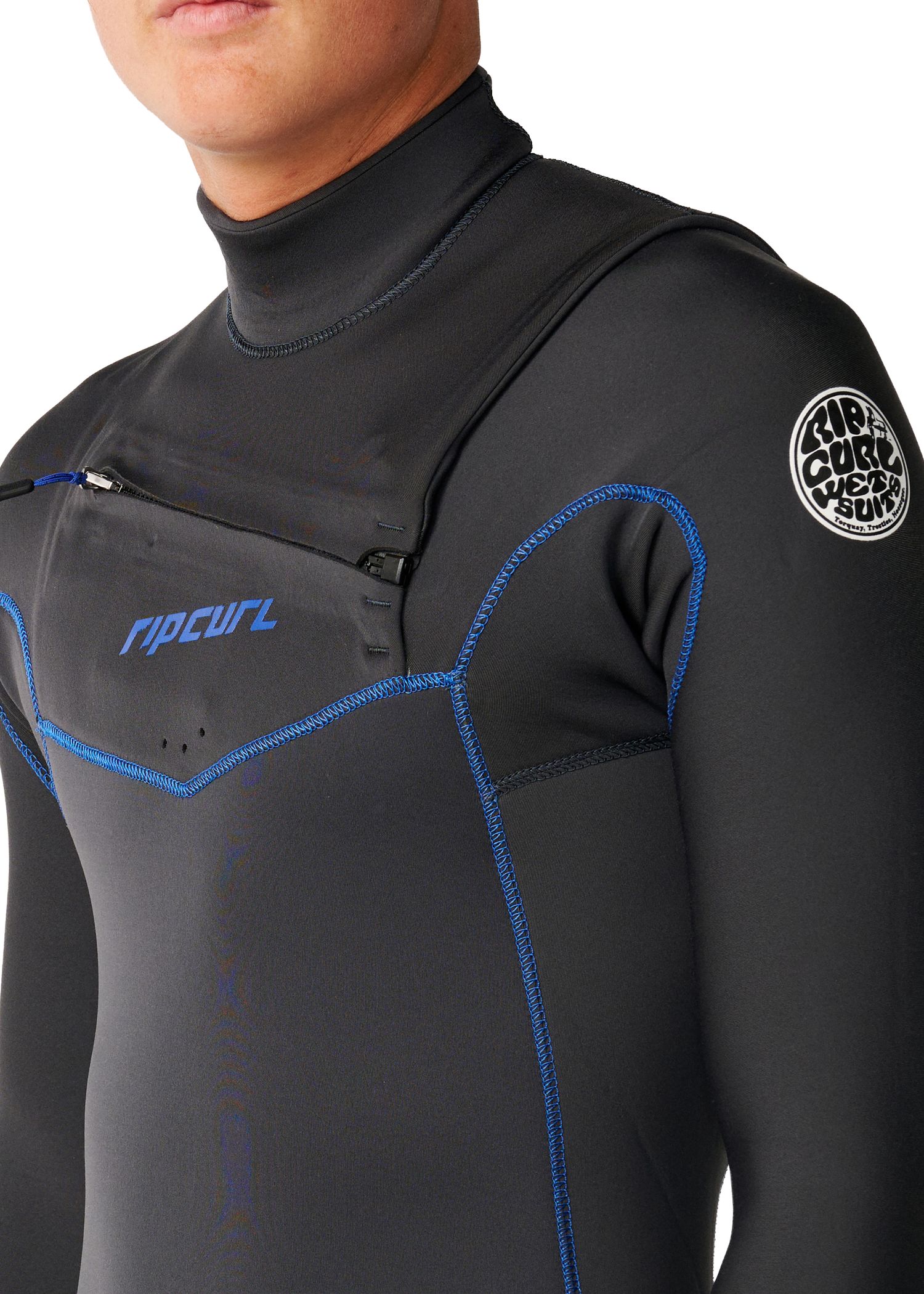 Ripcurl Dawn Patrol 5/4 Chest Zip Wetsuit Grey