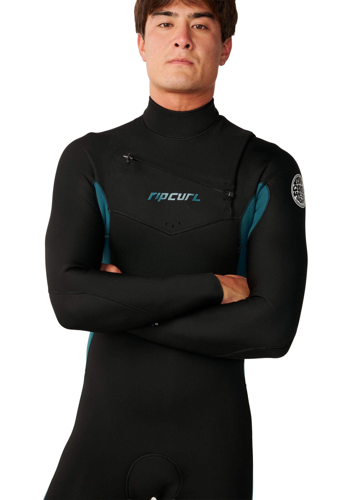 Ripcurl Dawn Patrol 4/3 Chest Zip Wetsuit Green