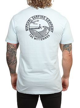 Ripcurl Custom The Witterings Tee Glacier Blue