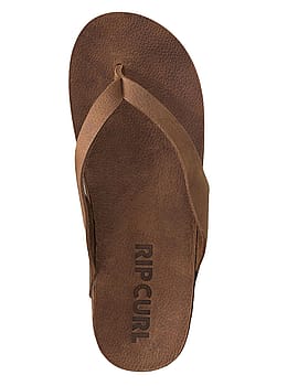 Ripcurl Freedom Leather Bloom Flip Flops Tan