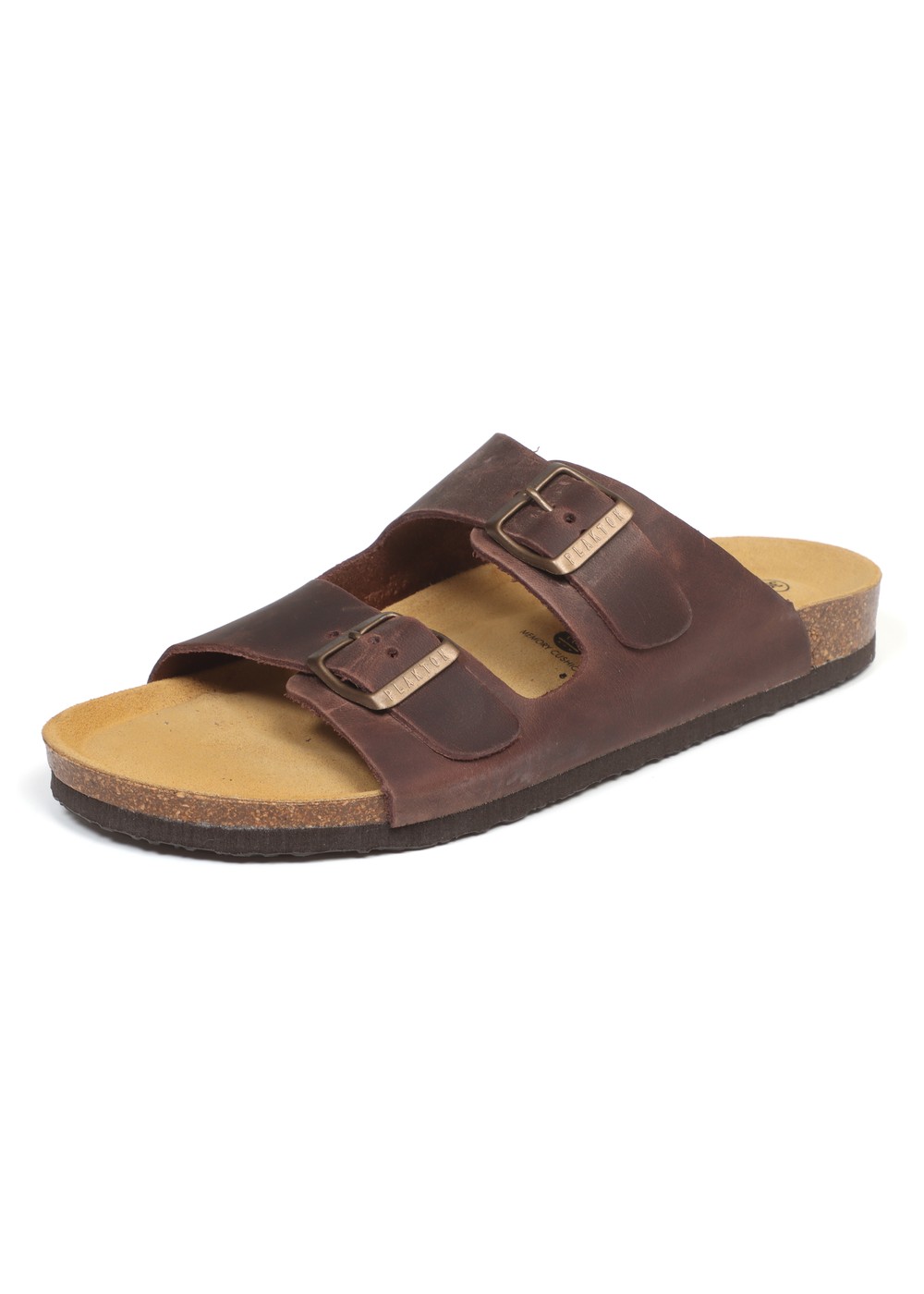 Plakton Beta Leather Sandals Brown