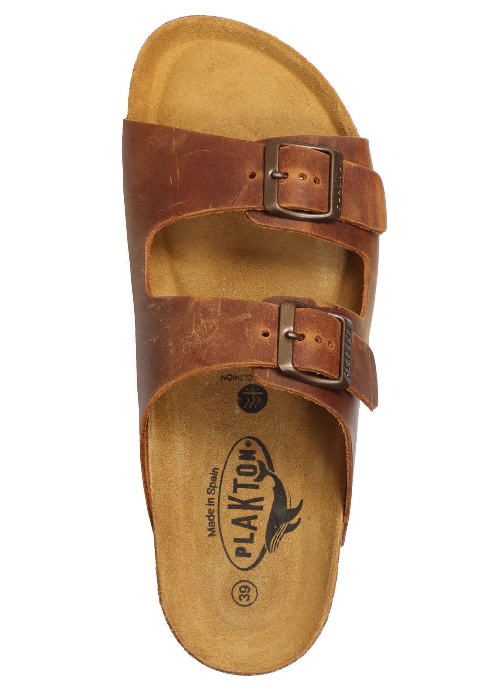 Plakton Beta Leather Sandals Light Brown