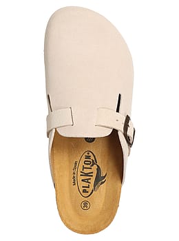 Plakton Blogg Suede Clogs Tobacco