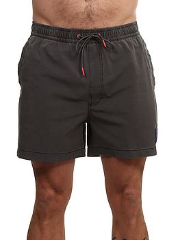 Deus Sandbar Garment Dye Volleys Anthracite