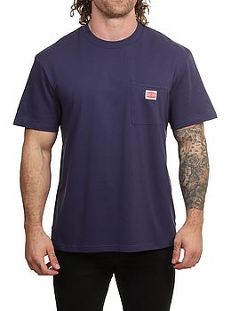 Deus Parts & Service Pocket Tee French Blue