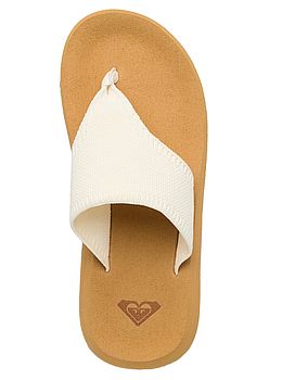 Roxy Samolo Flip Flops Coconut Milk
