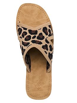 Roxy Andreya Leo Sandals Leopard Print