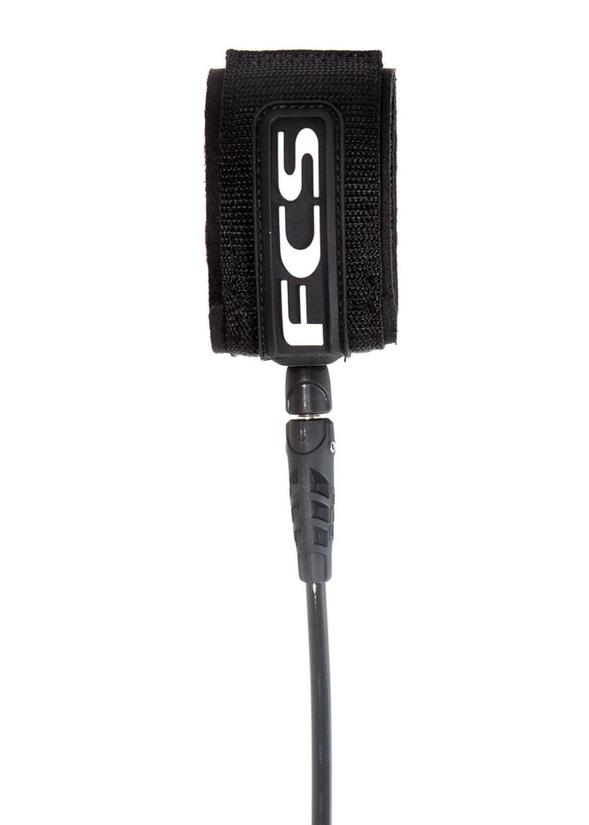 FCS Regular Surfboard Leash 6Ft Black