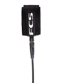 FCS Regular Surfboard Leash 6Ft Black