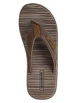 Skechers Quill Sea Side Flip Flops Brown