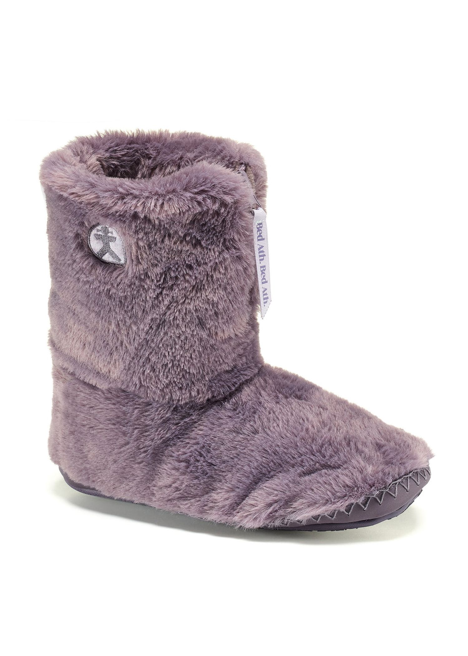 Bedroom Athletics Marilyn Fluffy Slipper Boot Frosted Grape 