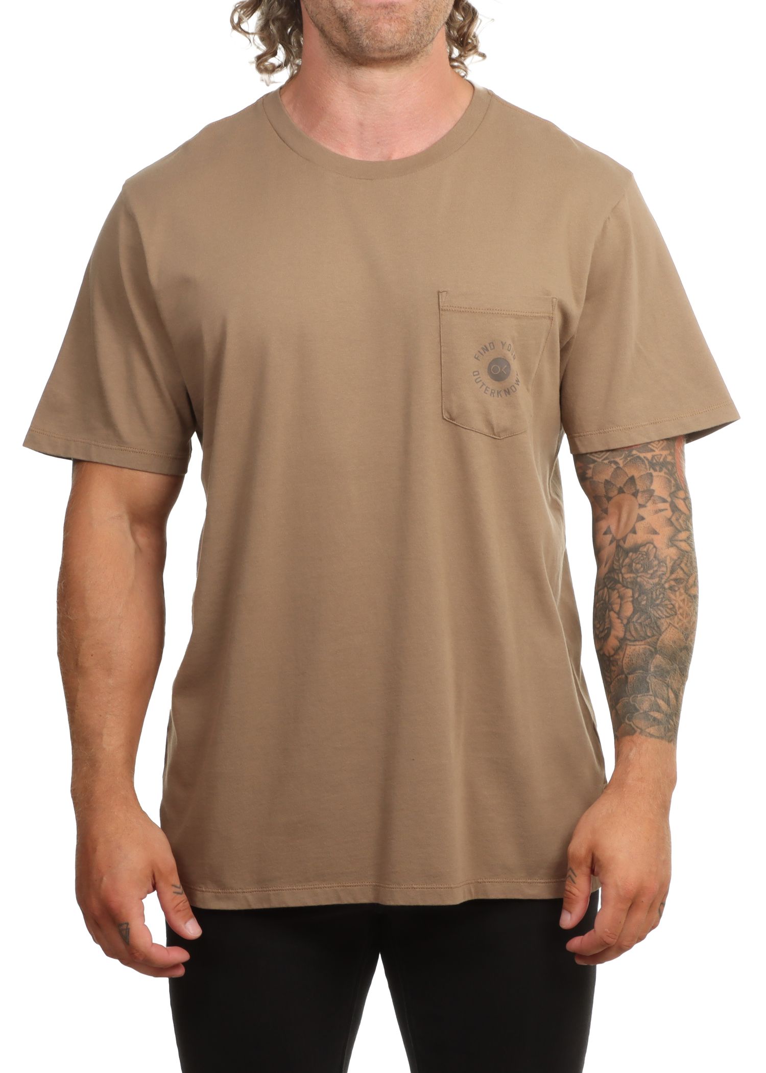 Outerknown FYOK Pocket Tee Chestnut