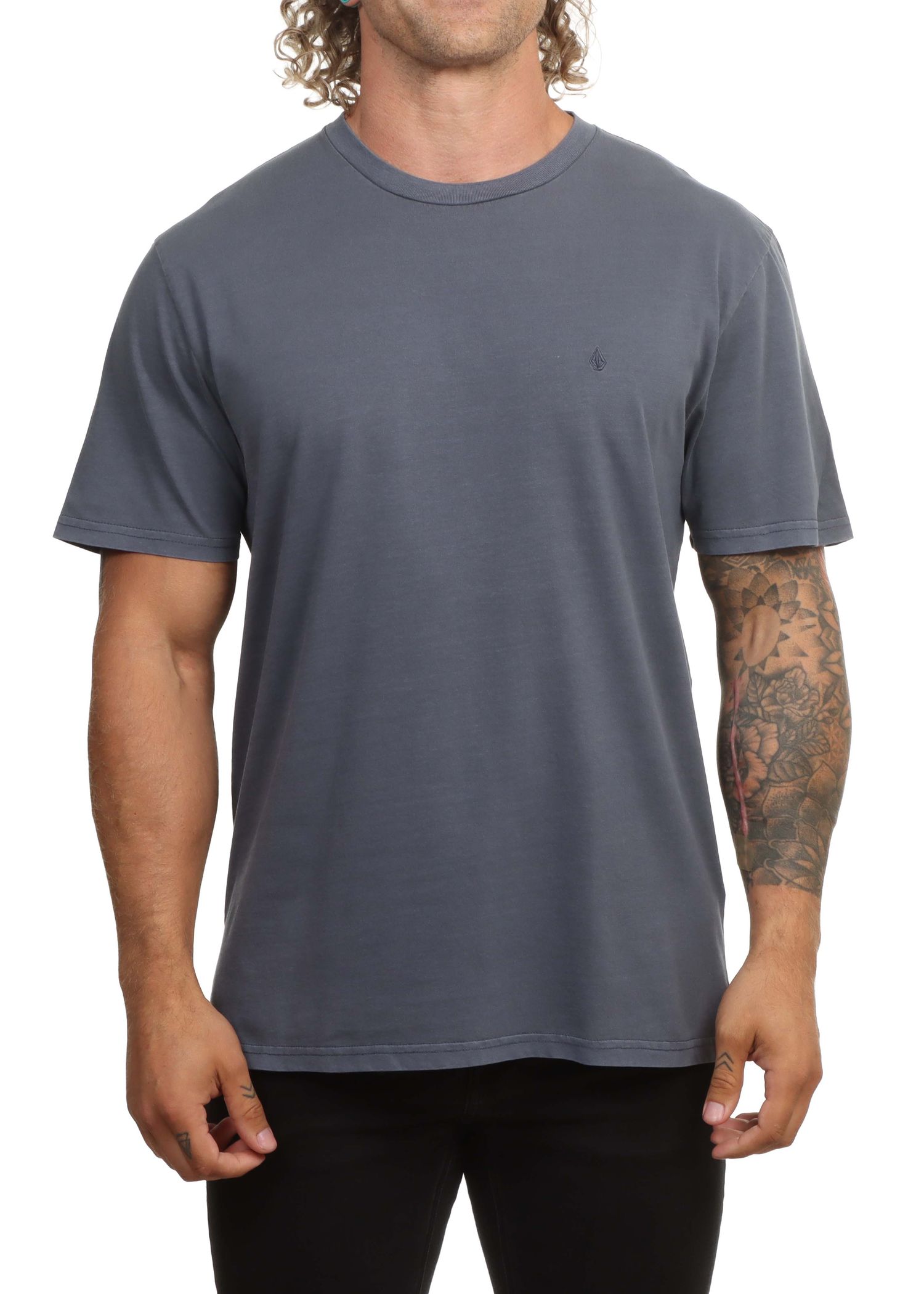 Volcom Solid Stone Emb Tee Storm Blue