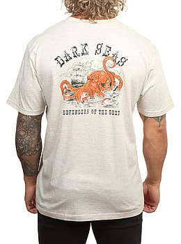 Dark Seas Perilous Mineral Wash Tee Oatmeal