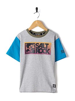 Saltrock Boys Tok Corp Gradient Tee Grey