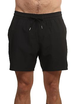 Volcom Lido Solid Trunk Volley Shorts Black
