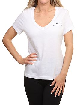 Saltrock Velator V Neck Tee White