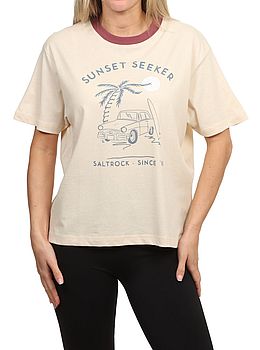 Saltrock Sunset Seeker Tee Cream