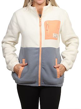 Saltrock Denya Zipped Fleece Jacket Cream