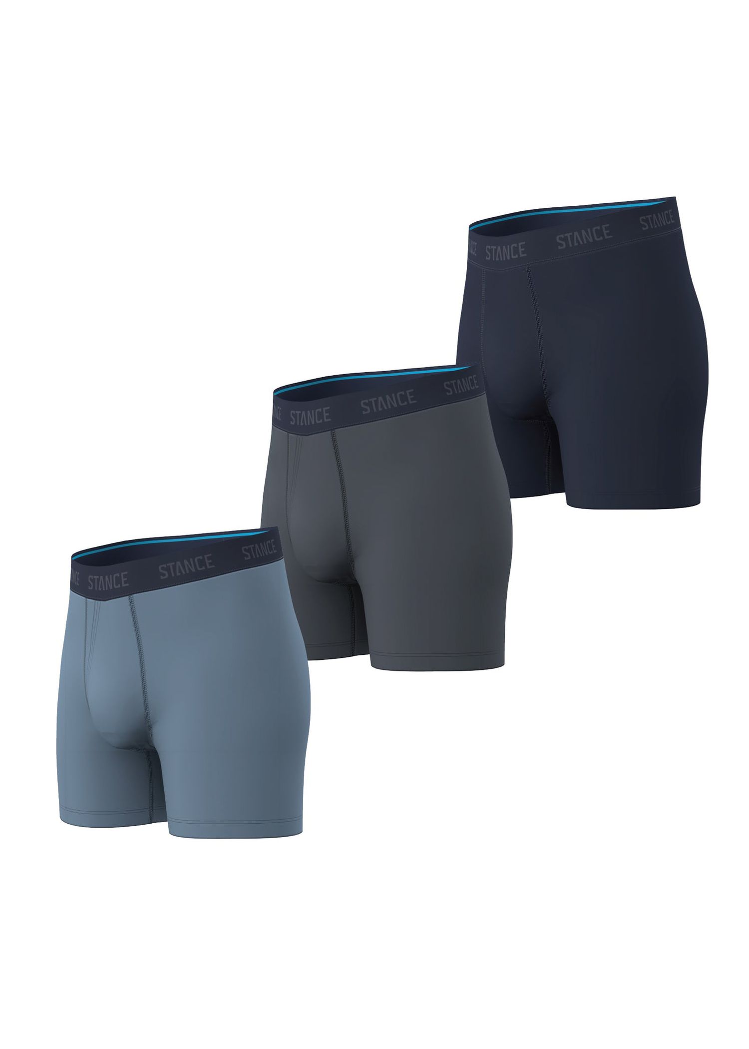 Stance 3 Pack Boxer Briefs Blue