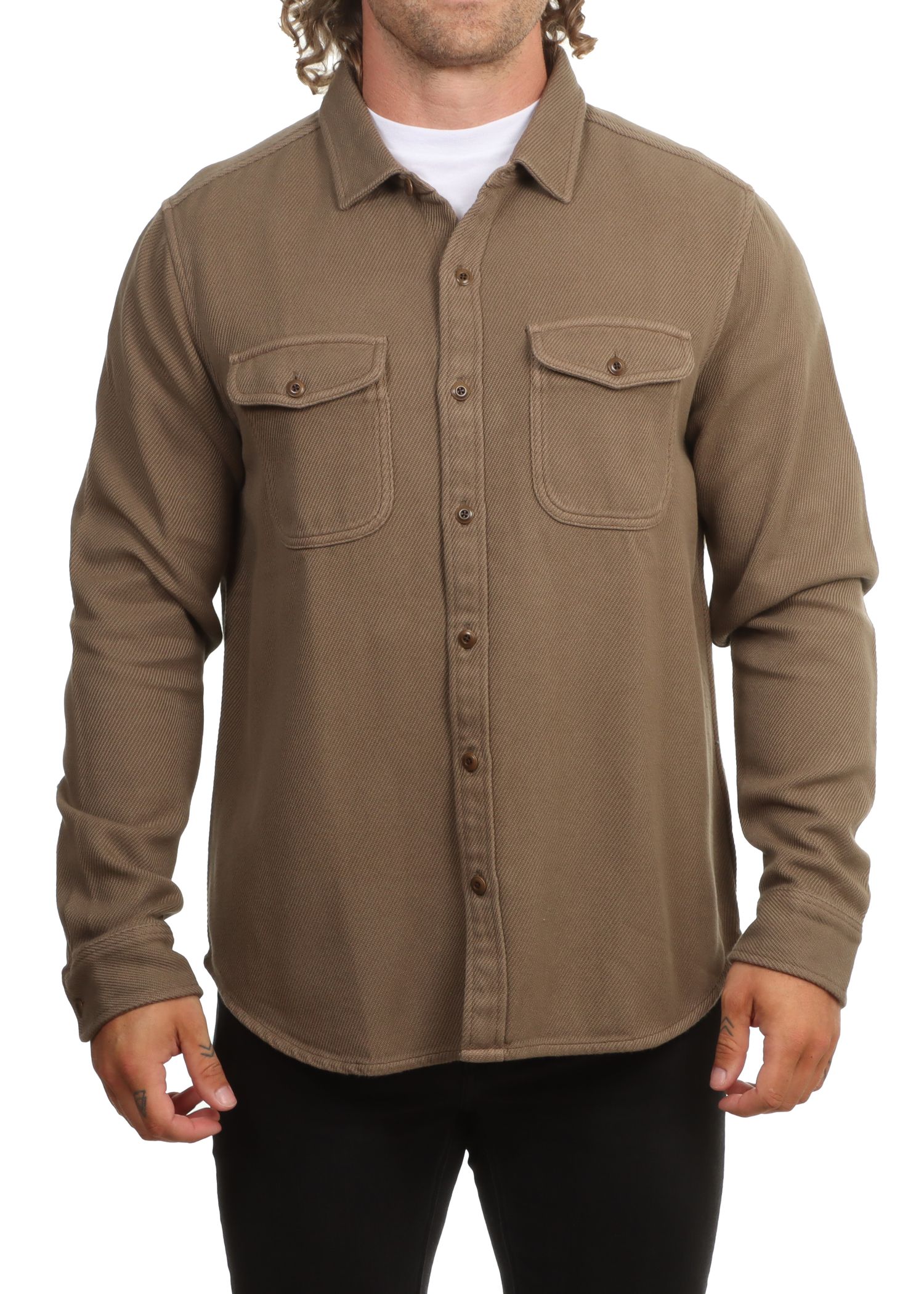 Outerknown Chroma Blanket Shirt Kelp Bloom