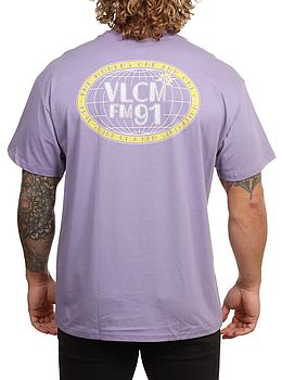 Volcom Tune In Tee Purple Ash