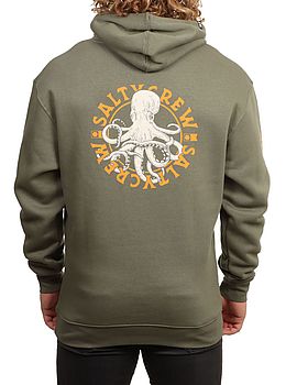 Salty Crew Tentacles Hoodie Dusty Olive