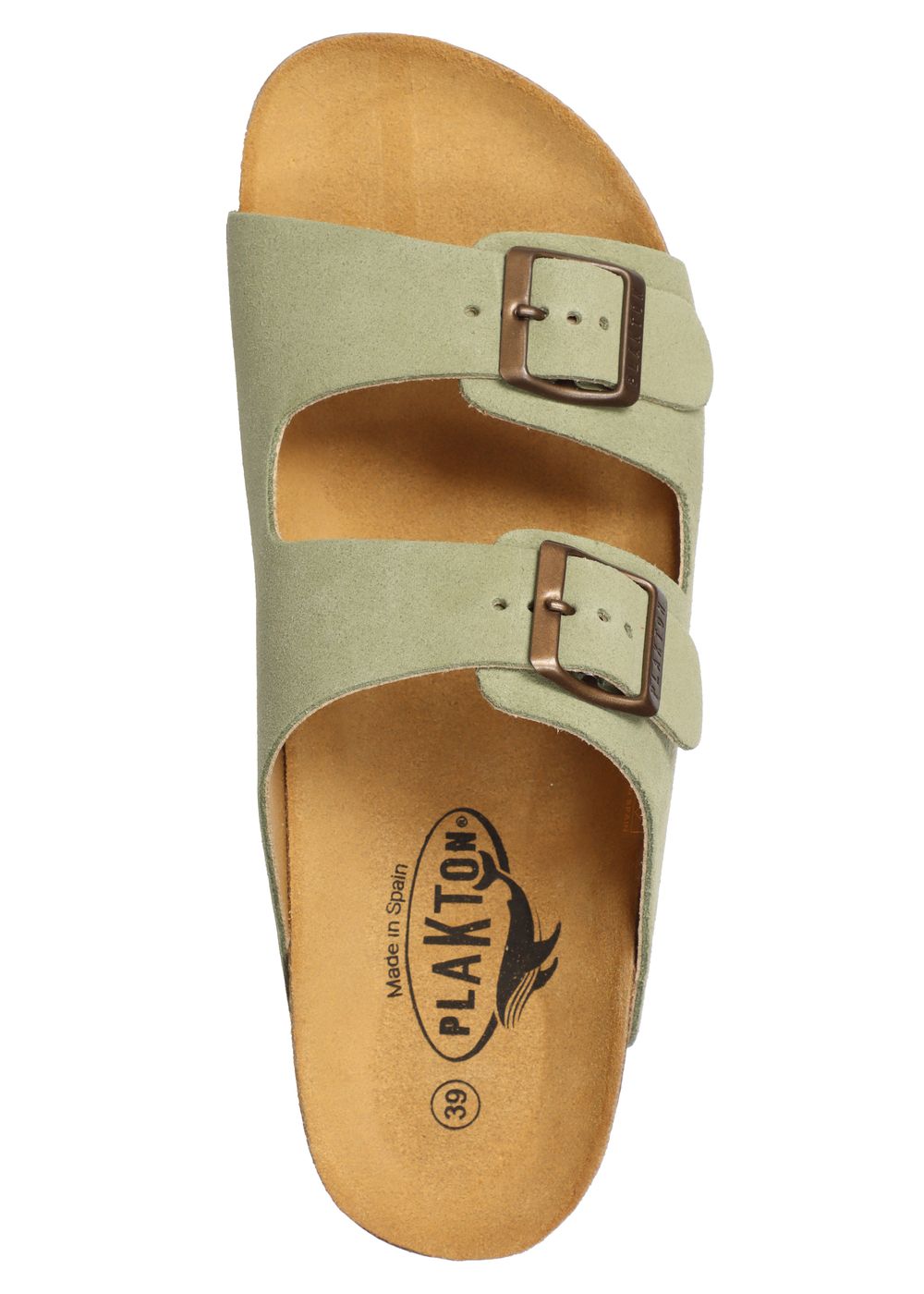 Plakton Beta Mid Suede Sandals Light Green