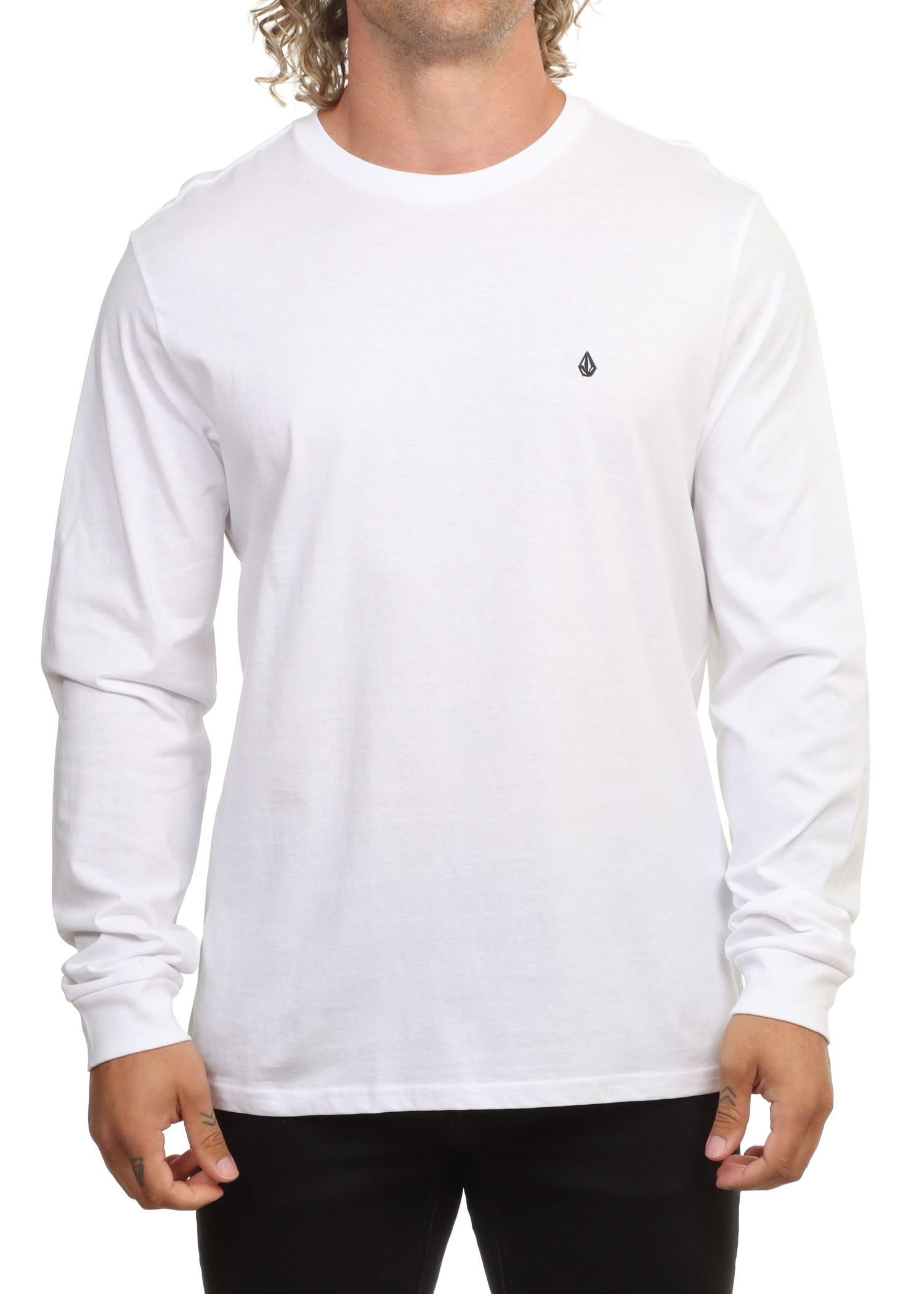 Volcom Stone Blanks Long Sleeve White