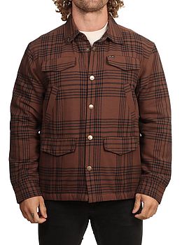 Dark Seas Zilker Overshirt Brown