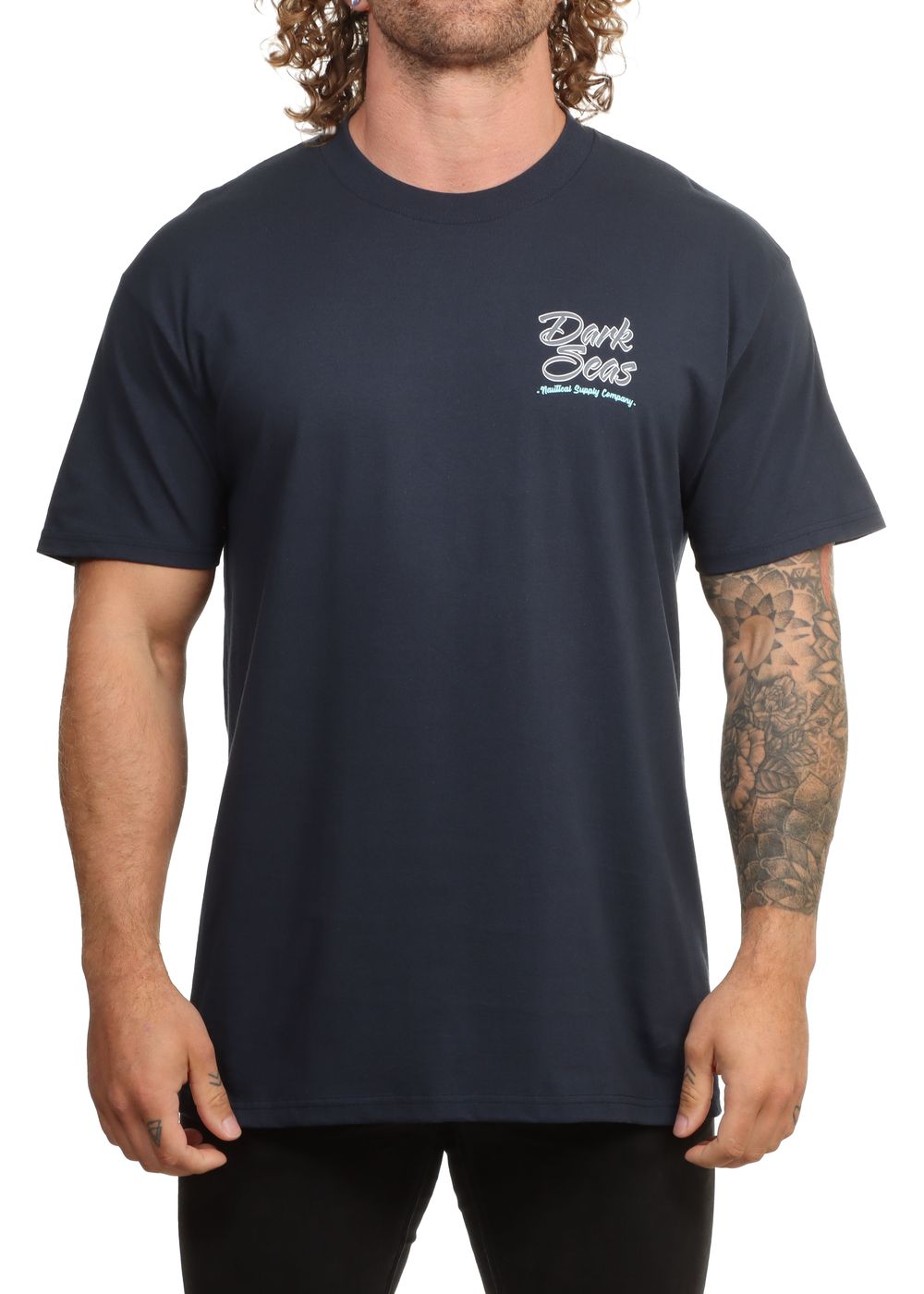 Dark Seas Headway Tee Navy